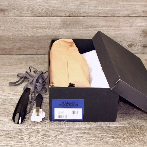 * NIB * $295 Allen Edmonds ALPHA Sneaker 7 D Grey Suede * add $15 new Trees - Picture 10 of 13